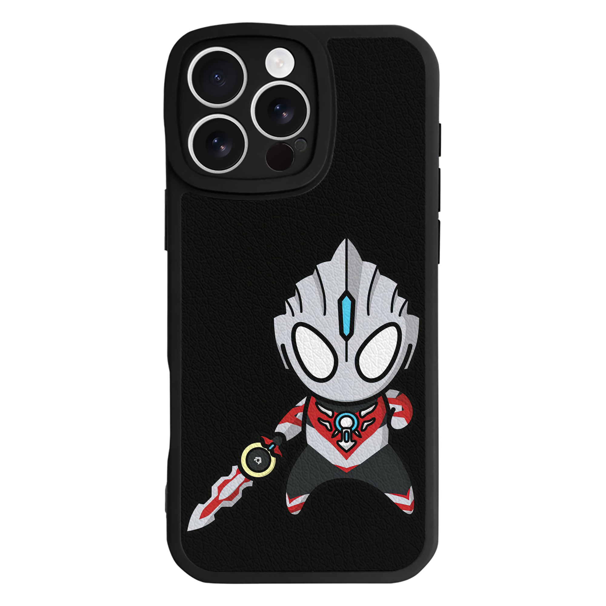 （画像用） ウルトラマン Ultraman 【iPhone 16シリーズ対応】シリコンスマホケース（レザー調） 材質：シリコン